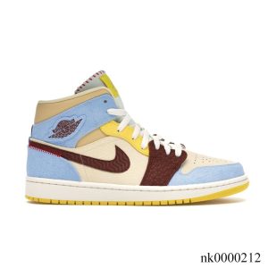 AJ 1 Mid SE Fearless Maison Chateau Rouge Shoes Sneakers - nk0000212