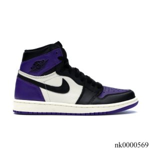 AJ 1 Retro High Court Purple Shoes Sneakers - nk0000569