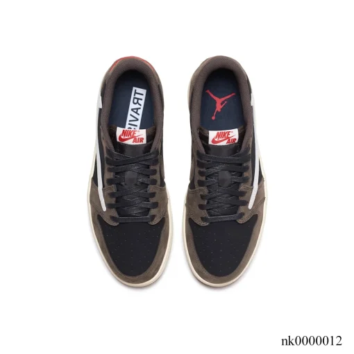 Travis Scott x AJ 1 Low OG Dark Mocha Shoes Sneakers - nk0000012 - Image 4