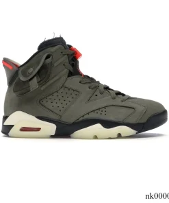 Travis Scott x AJ 6 Olive Shoes Sneakers – nk0000015