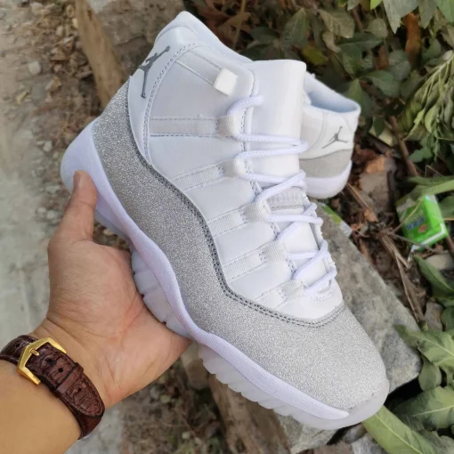 AJ 11 Retro White Metallic Silver (W) Shoes Sneakers - nk0000097 - Image 7
