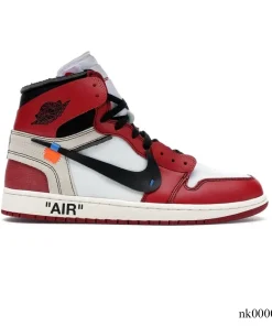 OW x AJ 1 High Chicago Shoes Sneakers – nk000011