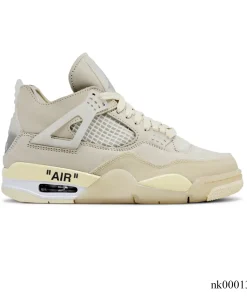 OW x AJ 4 Sail Shoes Sneakers – nk0001339