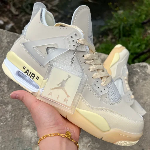 OW x AJ 4 Sail Shoes Sneakers – nk0001339 - Image 4