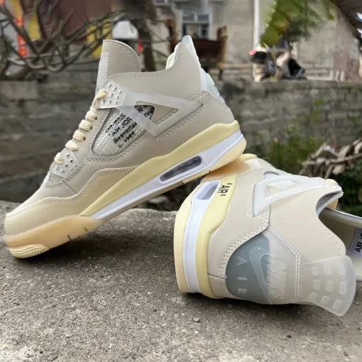 OW x AJ 4 Sail Shoes Sneakers – nk0001339 - Image 5