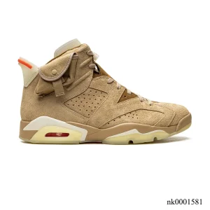 Travis Scott x AJ 6 British Khaki Shoes Sneakers – nk0001581