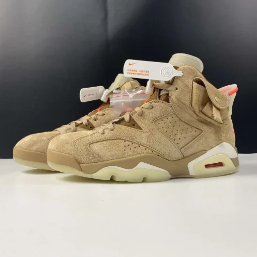 Travis Scott x AJ 6 British Khaki Shoes Sneakers – nk0001581 - Image 7