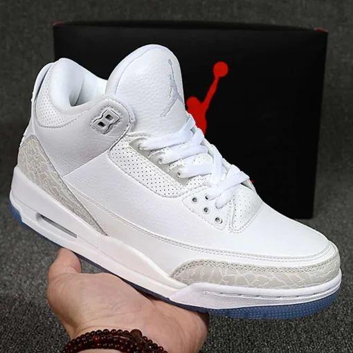 AJ 3 Pure White Shoes Sneakers - nk0001642 - Image 8