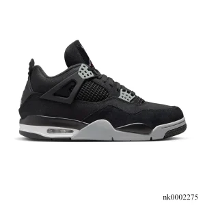 AJ 4 Retro Black Canvas Shoes Sneakers - nk0002275