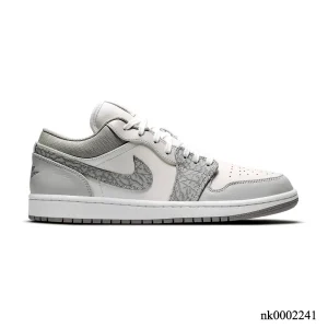 AJ 1 Low PRM Grey Elephant Print Shoes Sneakers – nk0002441