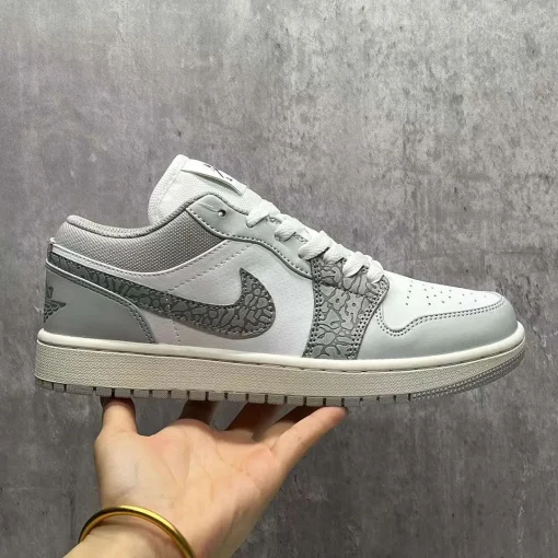 AJ 1 Low PRM Grey Elephant Print Shoes Sneakers – nk0002441 - Image 3