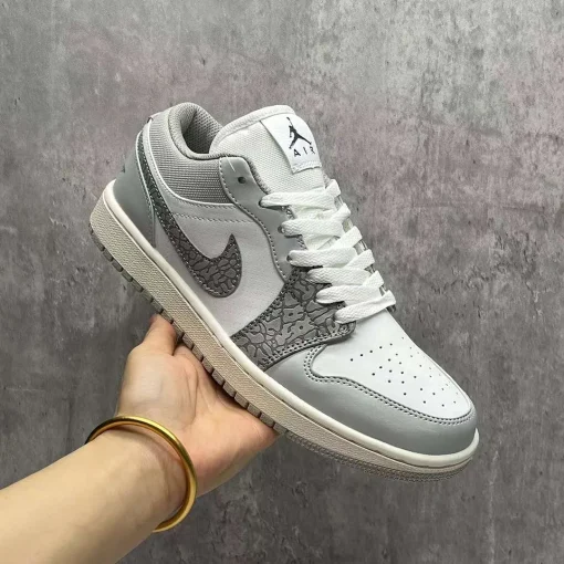 AJ 1 Low PRM Grey Elephant Print Shoes Sneakers – nk0002441 - Image 4