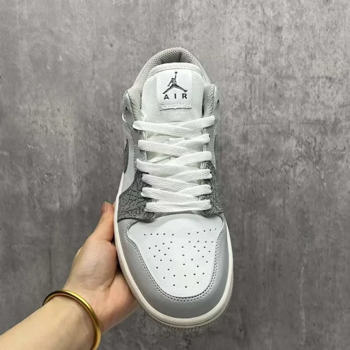 AJ 1 Low PRM Grey Elephant Print Shoes Sneakers – nk0002441 - Image 5