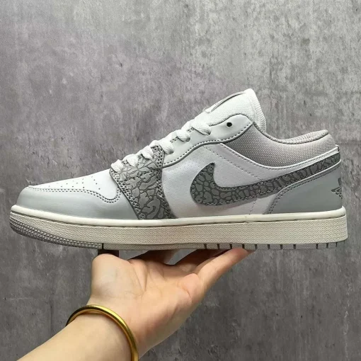 AJ 1 Low PRM Grey Elephant Print Shoes Sneakers – nk0002441 - Image 6