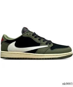 Travis Scott x AJ 1 Low OG Black Olive Shoes Sneakers – nk0003548