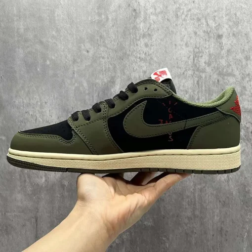 Travis Scott x AJ 1 Low OG Black Olive Shoes Sneakers – nk0003548 - Image 4