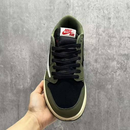 Travis Scott x AJ 1 Low OG Black Olive Shoes Sneakers – nk0003548 - Image 6