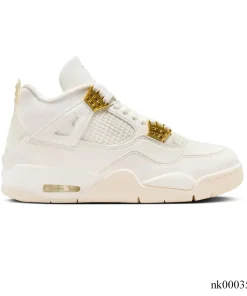 AJ 4 Sail Metallic Gold Shoes Sneakers - nk0003549
