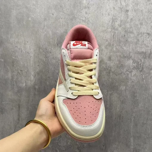 Travis Scott x AJ 1 Low OG Shy Pink Shoes Sneakers - nk0004048 - Image 9
