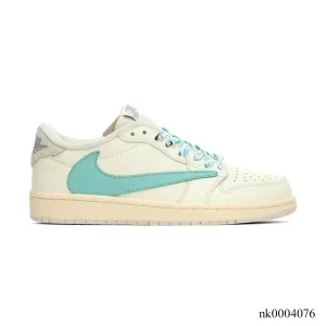 Travis Scott x AJ 1 Low Cream Tiffany Shoes Sneakers – nk0004076