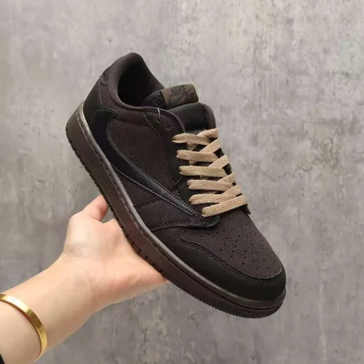 Travis Scott x AJ 1 Low "Velvet Brown" Shoes Sneakers - nk0004108 - Image 7