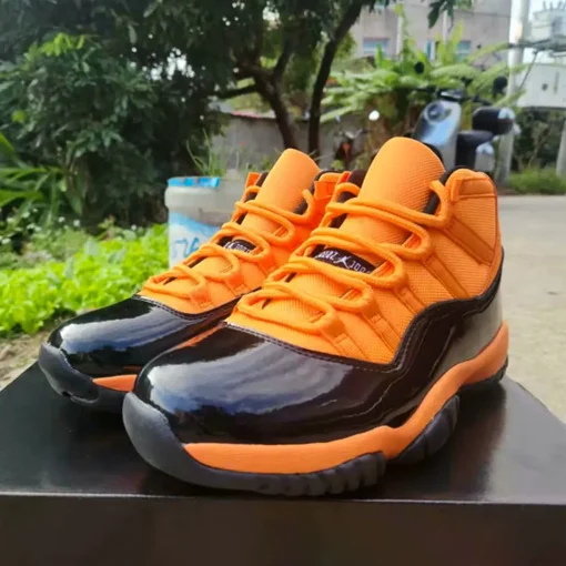 AJ 11 Black Orange Shoes Sneakers - nk0004301 - Image 4