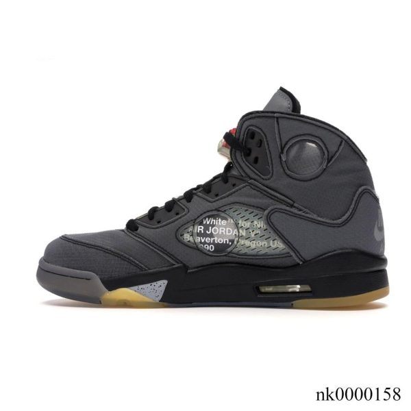 Alternative view of AJ 5 Retro OW Black Shoes Sneakers - nk0000158