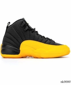 AJ 12 Retro Black University Gold Shoes Sneakers - nk0000758