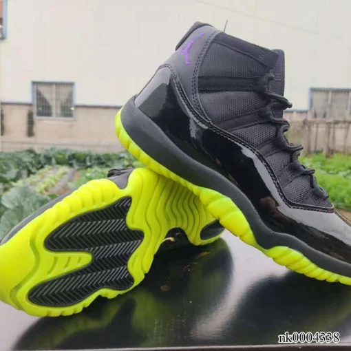 AJ 11 Black/Barely Volt Shoes Sneakers - nk0004338 - Image 8