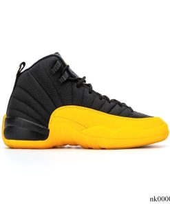 AJ 12 Retro Black University Gold Shoes Sneakers - nk0000758