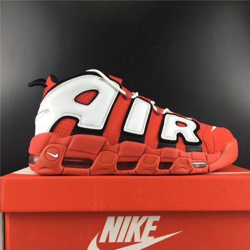 Air More Uptempo University Red Black White (GS) Shoes Sneakers - nk0000214 - Image 6