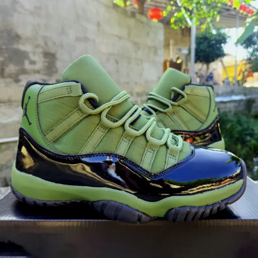AJ 11 Retro Olive and Black Shoes Sneakers – nk0004177 - Image 6