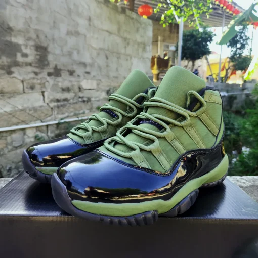 AJ 11 Retro Olive and Black Shoes Sneakers – nk0004177 - Image 7