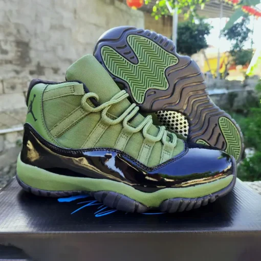 AJ 11 Retro Olive and Black Shoes Sneakers – nk0004177 - Image 9