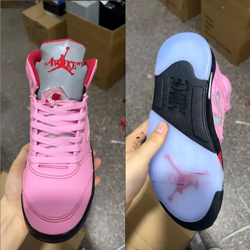Awake NY x AJ 5 Arctic Pink Shoes Sneakers - nk0004393 - Image 3