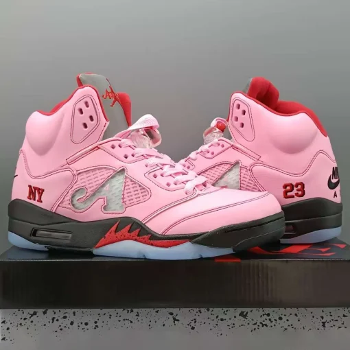 Awake NY x AJ 5 Arctic Pink Shoes Sneakers - nk0004393 - Image 3