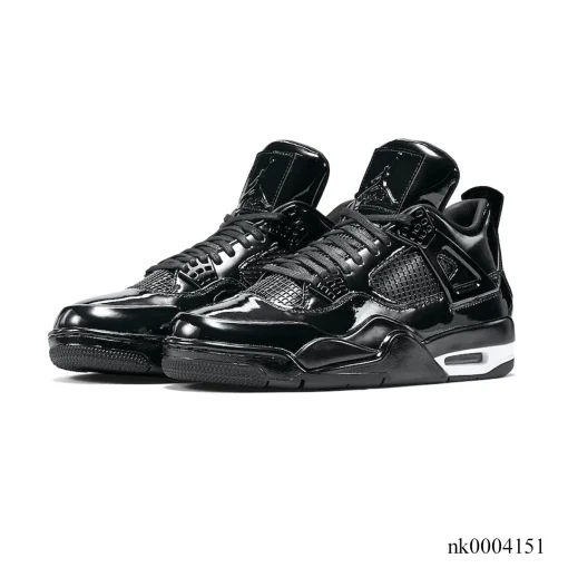 AJ 4 Retro 11Lab4 Black Patent Leather Shoes Sneakers - nk0004151 - Image 3