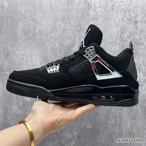 AJ 4 Black Chrome Shoes Sneakers – nk0004400 - Image 6