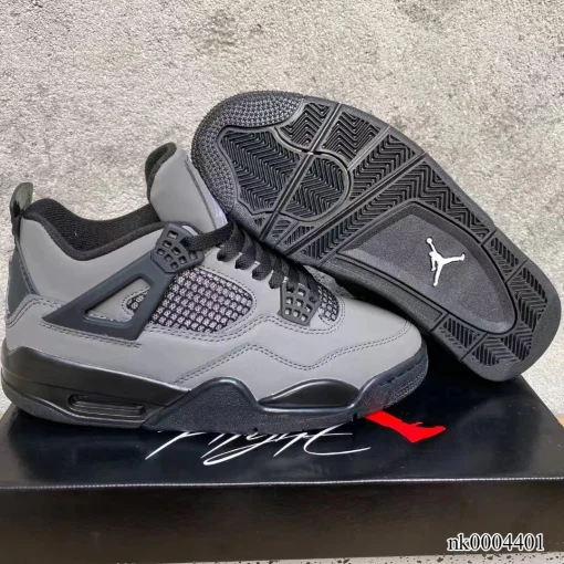 Travis Scott x AJ 4 Dark Gray Black Shoes Sneakers – nk0004401 - Image 5