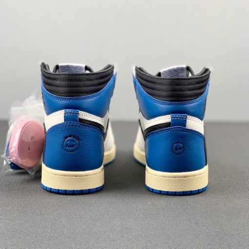 Travis Scott x Fragment x AJ 1 High "Military Blue" Shoes Sneakers - nk0001586 - Image 13