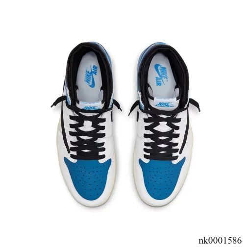 Travis Scott x Fragment x AJ 1 High "Military Blue" Shoes Sneakers - nk0001586 - Image 4