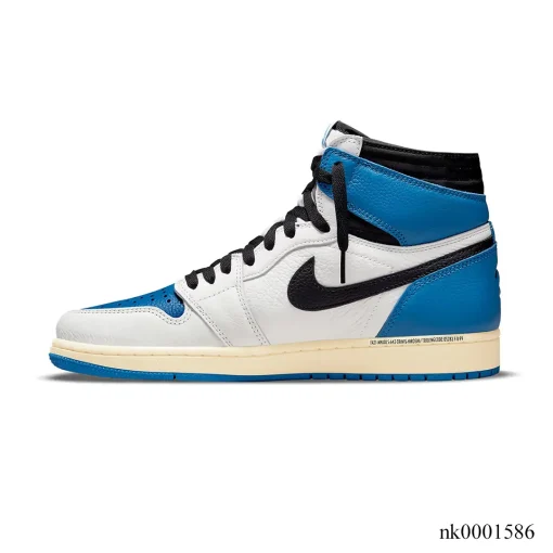 Travis Scott x Fragment x AJ 1 High "Military Blue" Shoes Sneakers - nk0001586 - Image 2