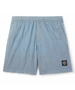 SI Light Blue Nylon Metal Shorts - 5 - SI0000005