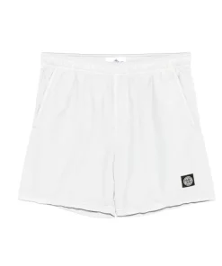 SI White Nylon Metal Shorts - 7 - SI0000007