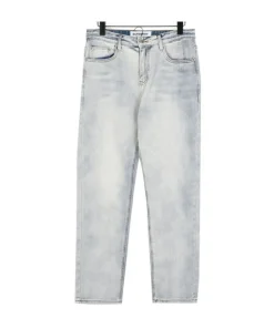 BUR Embroidered Light Wash Denim Jeans - 365 - bbr0000365