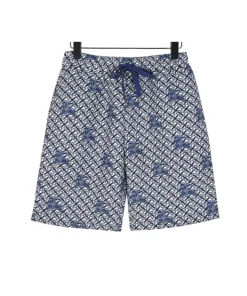 BUR All-Over Monogram Knight Shorts in Navy - 370 – bbr0000370