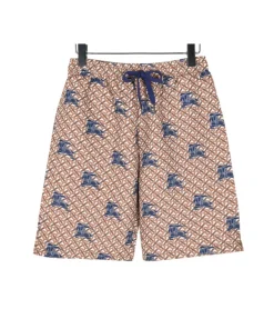 BUR All-Over Monogram Knight Print Shorts in Brown - 371 – bbr0000371