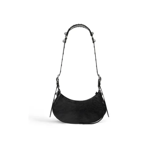 BLCG Le Cagole Shoulder Bag Black Aged Calfskin - 39 - bl0000039