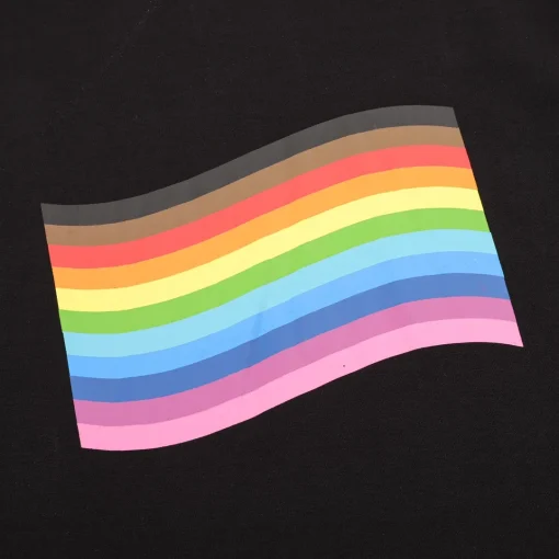 BLCG Pride Rainbow Flag T-shirt in Black - 605 - blcg0000605 - Image 3