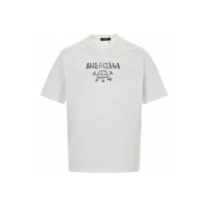 BLCG Butterfly Graffiti Logo T-shirt in White - 584 - blcg0000584